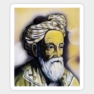 Omar Khayyam yellowPortrait | Omar Khayyam Artwork 10 Magnet